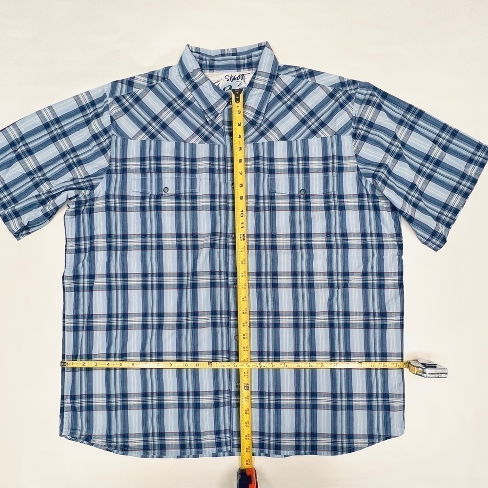 SIDEOUT Size XXL CASUAL BUTTON DOWN Short Sleeve - Picture 2 of 7